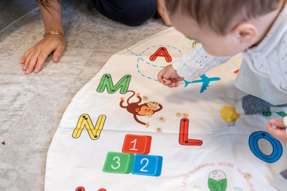 TEENYWEANYS: Stylish Bag, Food Catcher, and Foldable Waterproof Baby Grab Mat